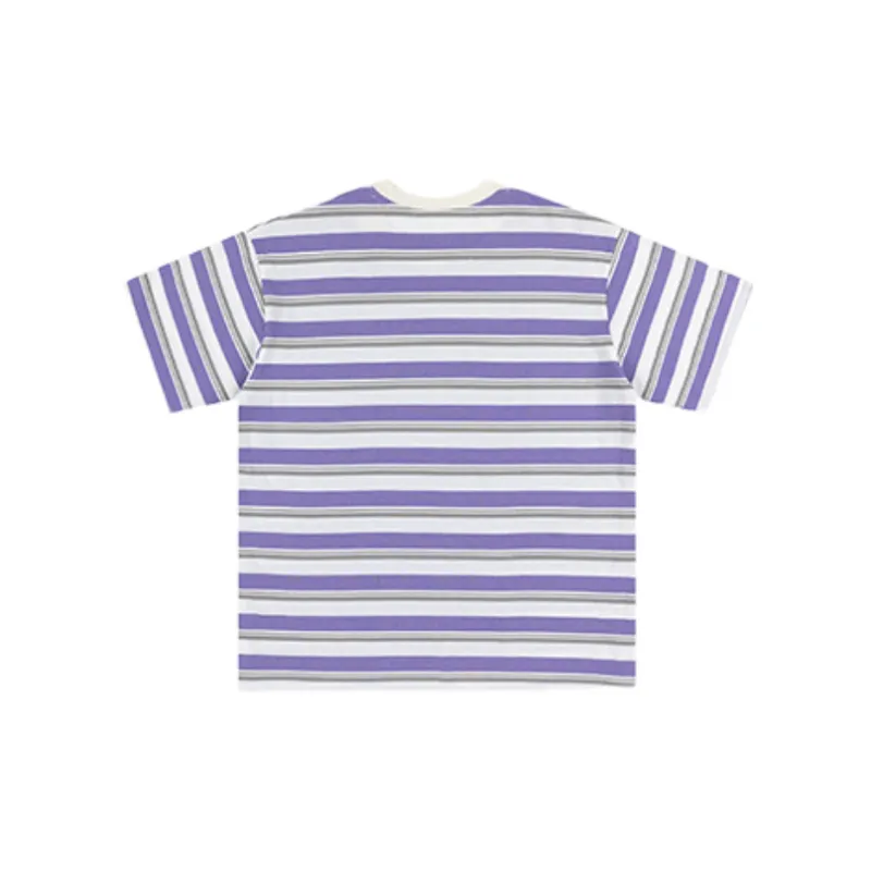Casual Striped Cotton T Shirt-3
