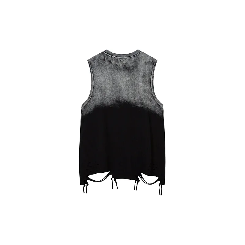 Retro Loose 100% Cotton Vest Unisex-1