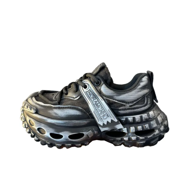Retro Fashionable Breathable Chunky Sneakers-0