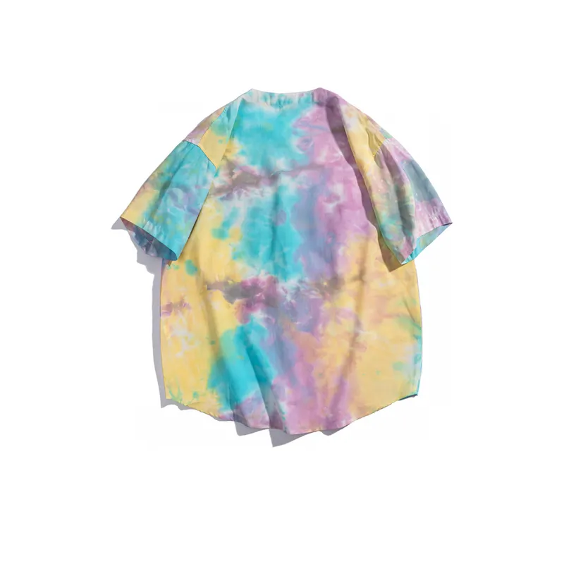 Hip Hop Tie Dye Gradient Shirts-5