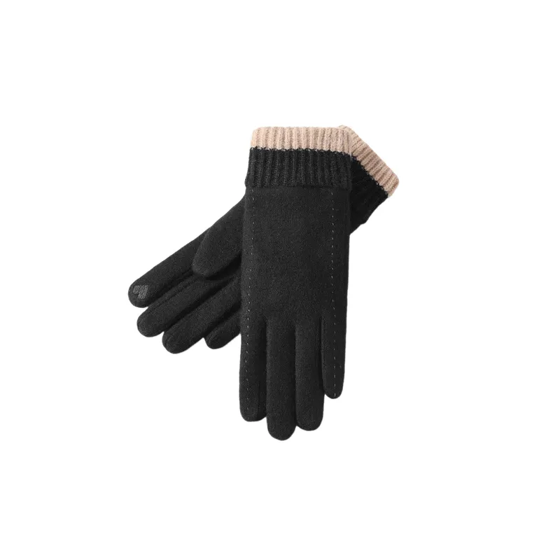 Casual Simple Knit Gloves-0