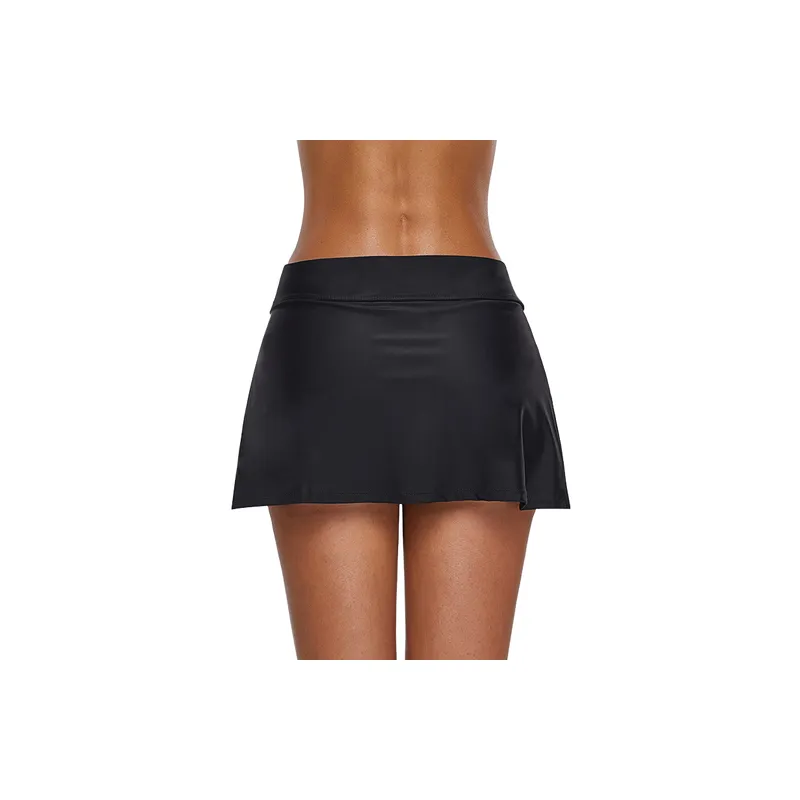 Simple Basics Polyester Casual Skirt Women-3