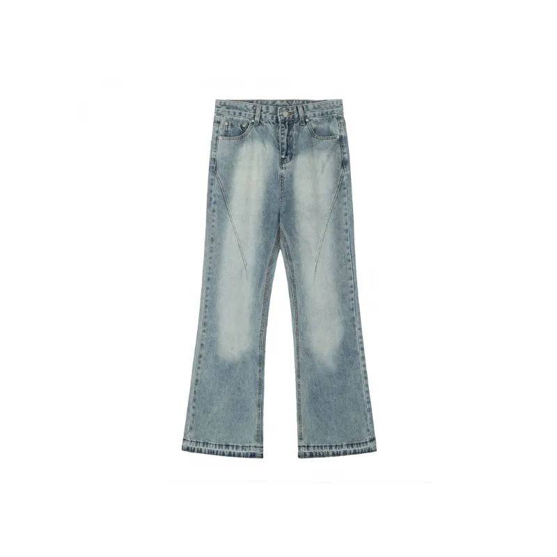 Casual Straight Leg Jeans-0