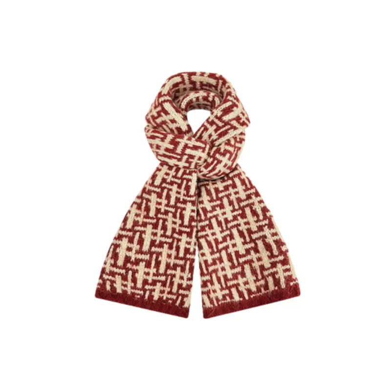 Retro Warm Knit Scarf-5