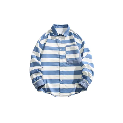 Casual Striped Acrylic Fibres Shirt