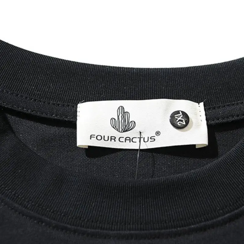 Casual Loose Cotton Blended Fabric T Shirt-6