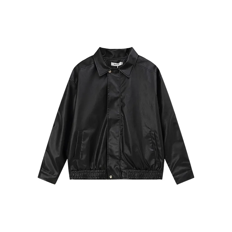 Street Loose PU Jacket-2