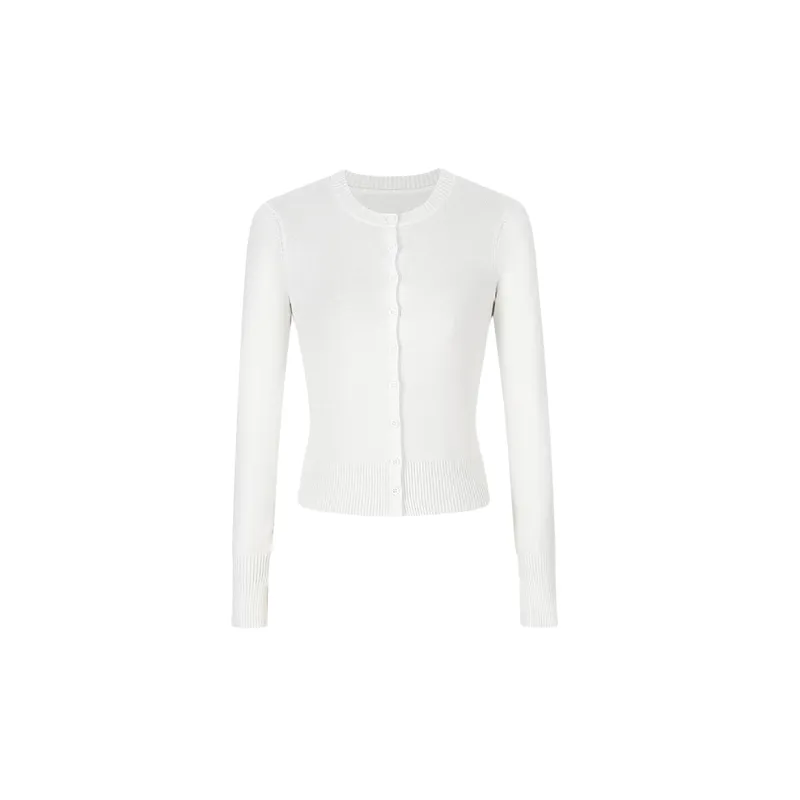 Retro Cardigan Spandex Knitwear Women-8