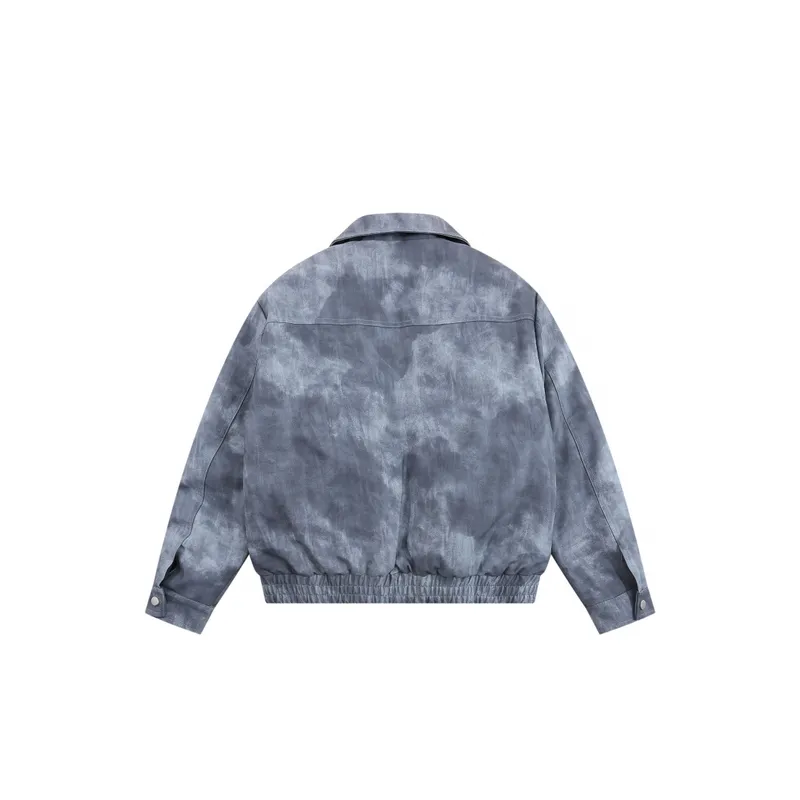 Original Design Functional Hardware Accessories Leather Jacket-1