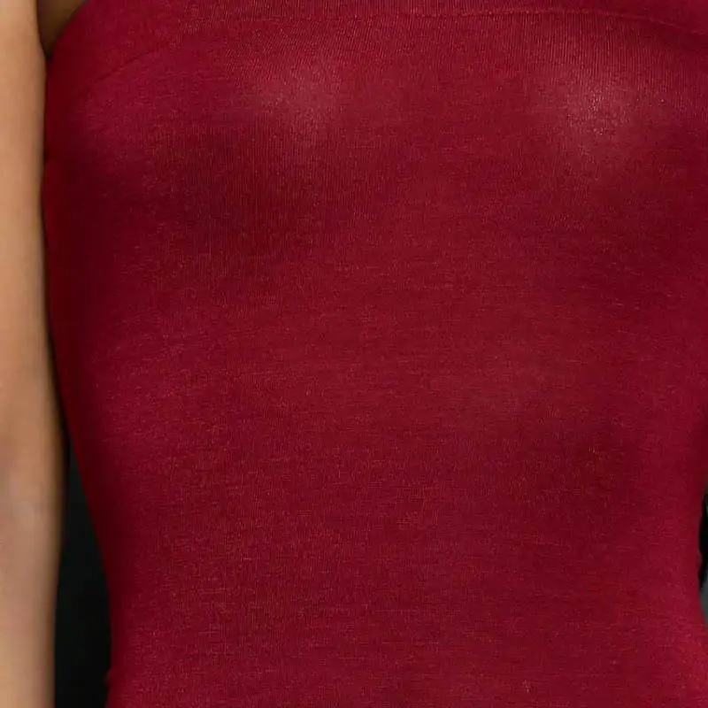 Fashionable Long Milk Fiber Dress Women-5