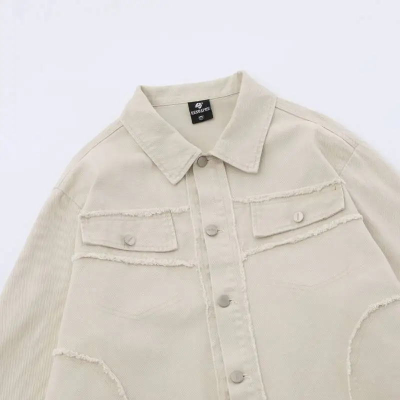 Plain Loose Denim Jacket-6