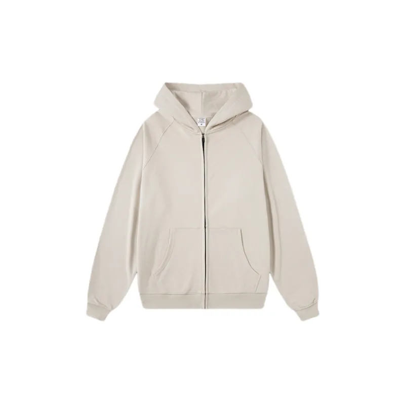 Loose Double Line Cardigan Heavy Sweatshirt-6