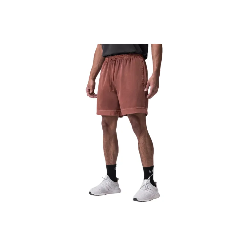 Sporty Plain Cotton Blended Fabric Casual Shorts-0