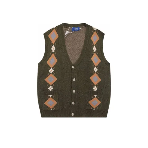 College Style Retro Cardigan Loose Vest