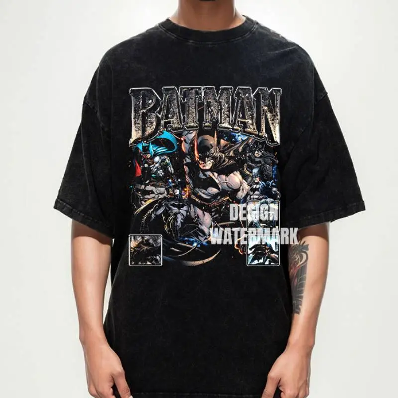 Retro Simple Combed Cotton T Shirt-5