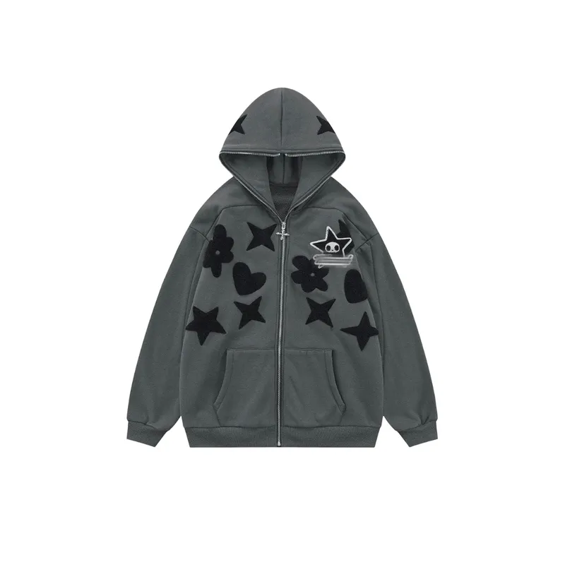 Retro Loose Polyester Sweatshirt-4