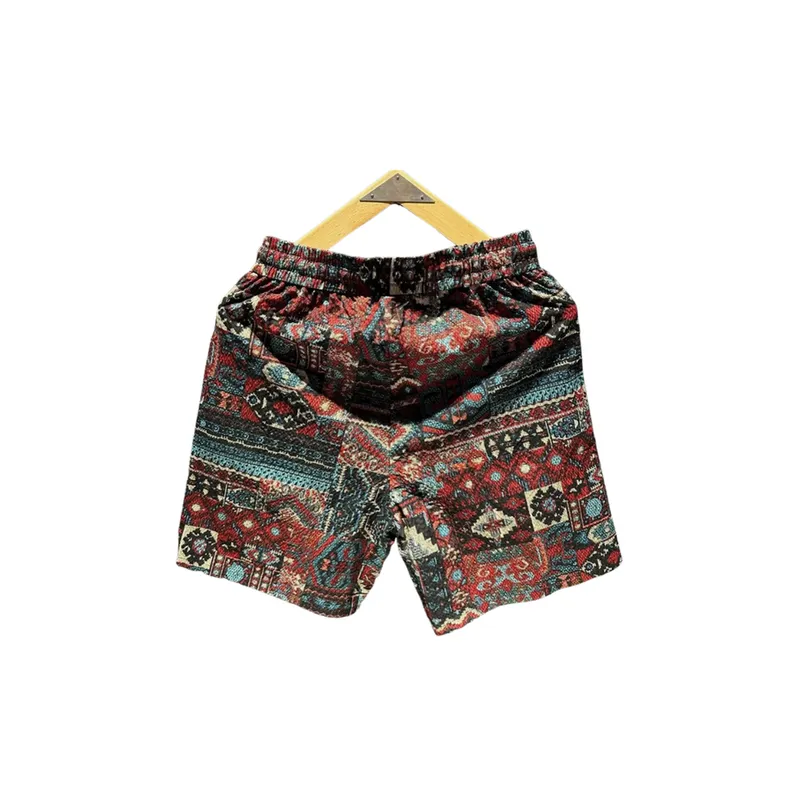 Retro Printing Trend Beach Pants-1