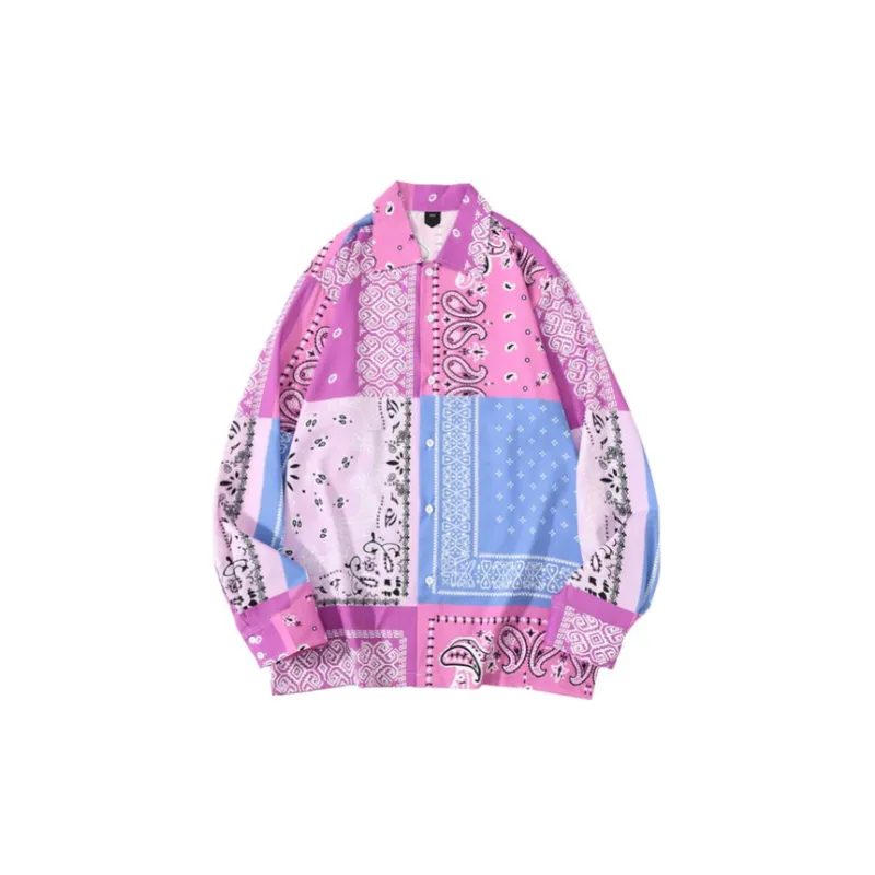 Retro Vintage Hong Kong Style Loose Long Sleeve Shirt