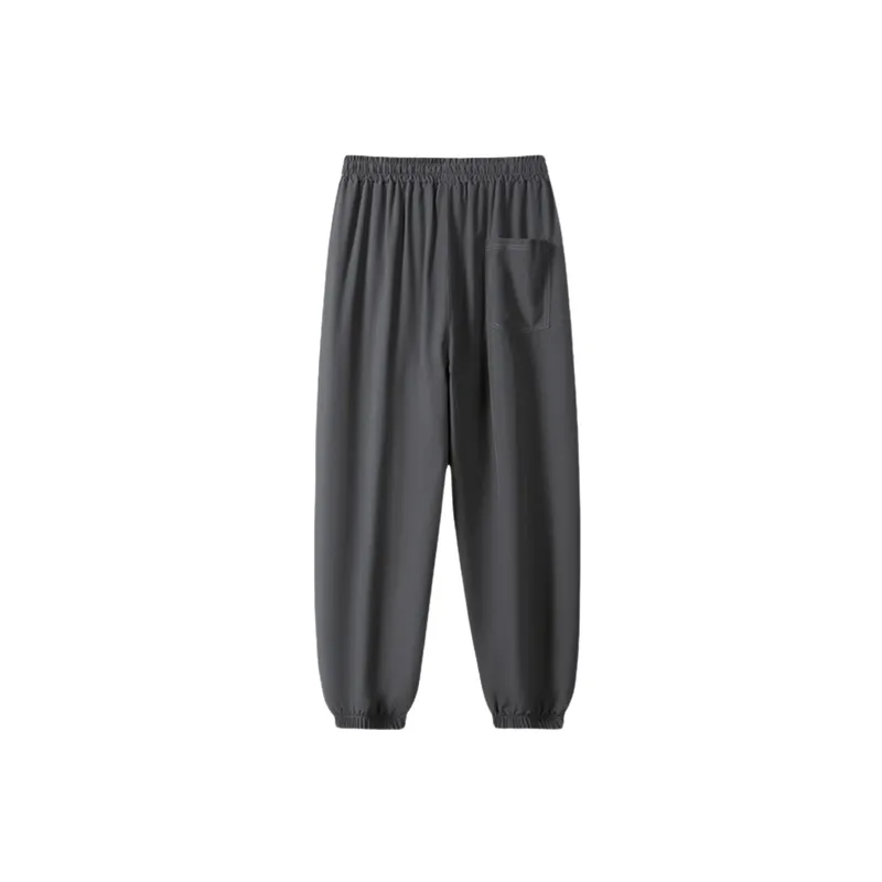 Sporty Loose Polyester Casual Pants-11