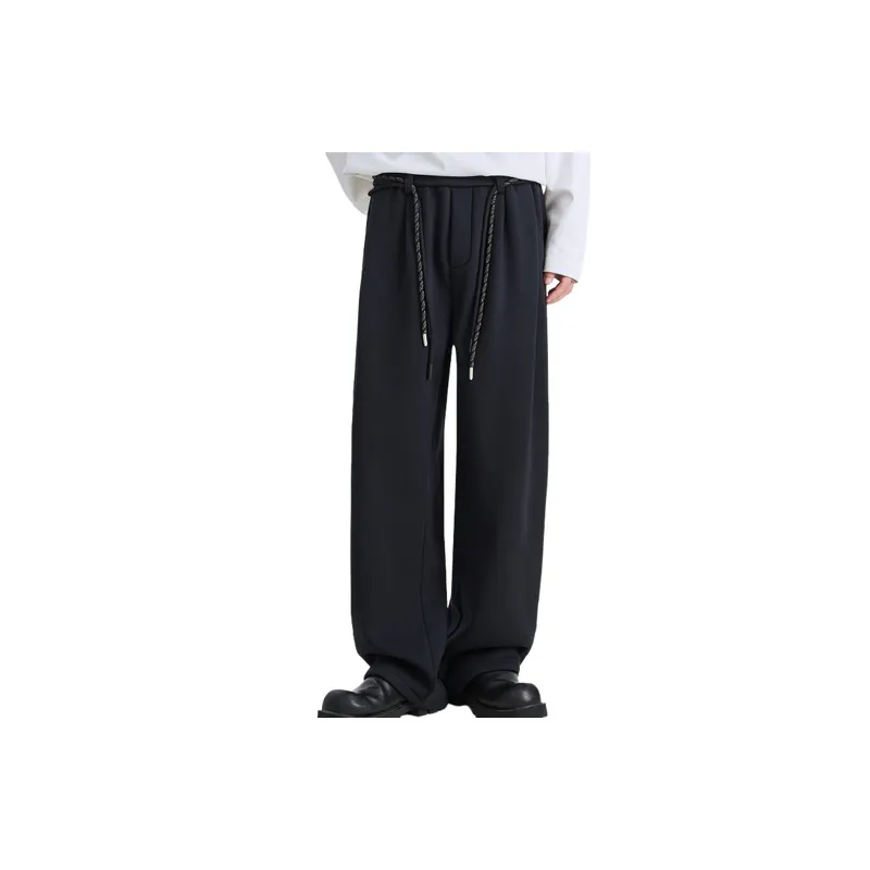 Simple Funky Cotton Blended Fabric Casual Pants-0