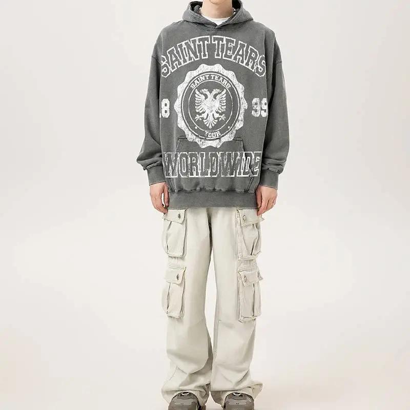 Fashionable Washed Sweatshirt-2