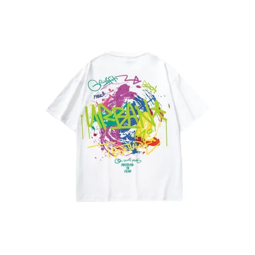 Hip Hop Graffiti Pure Cotton Half Sleeved T shirt