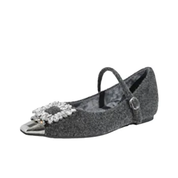 Fashionable Rhinestone Mary Jane Shoes