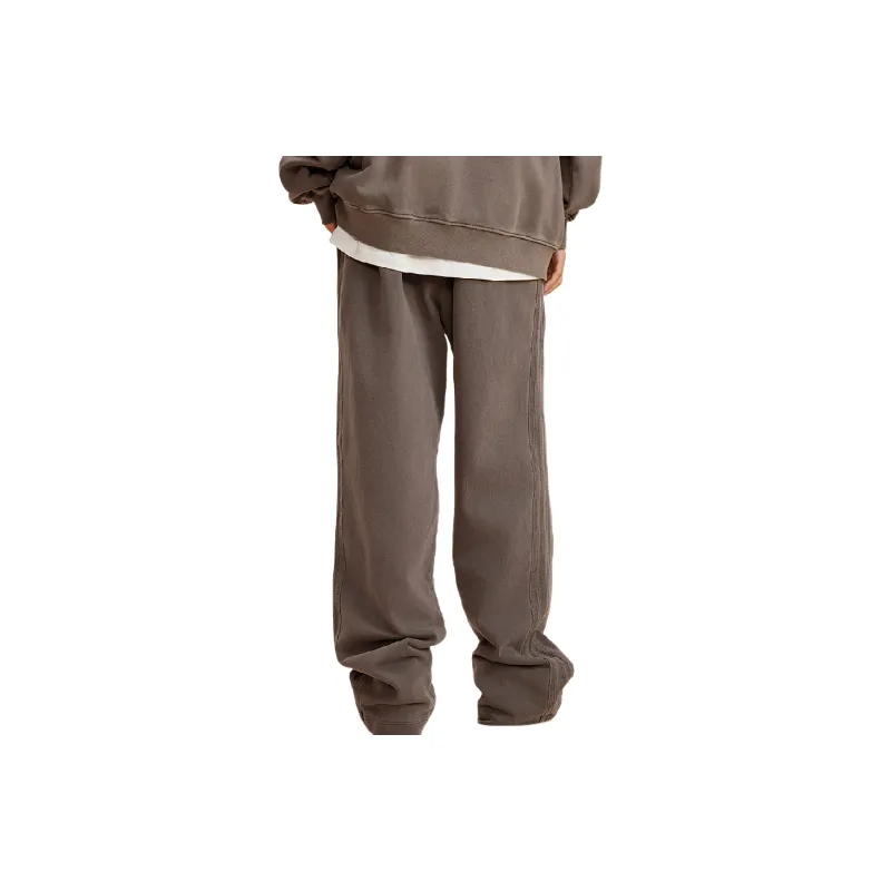 Fashion Washed Cotton Sports Pants-9