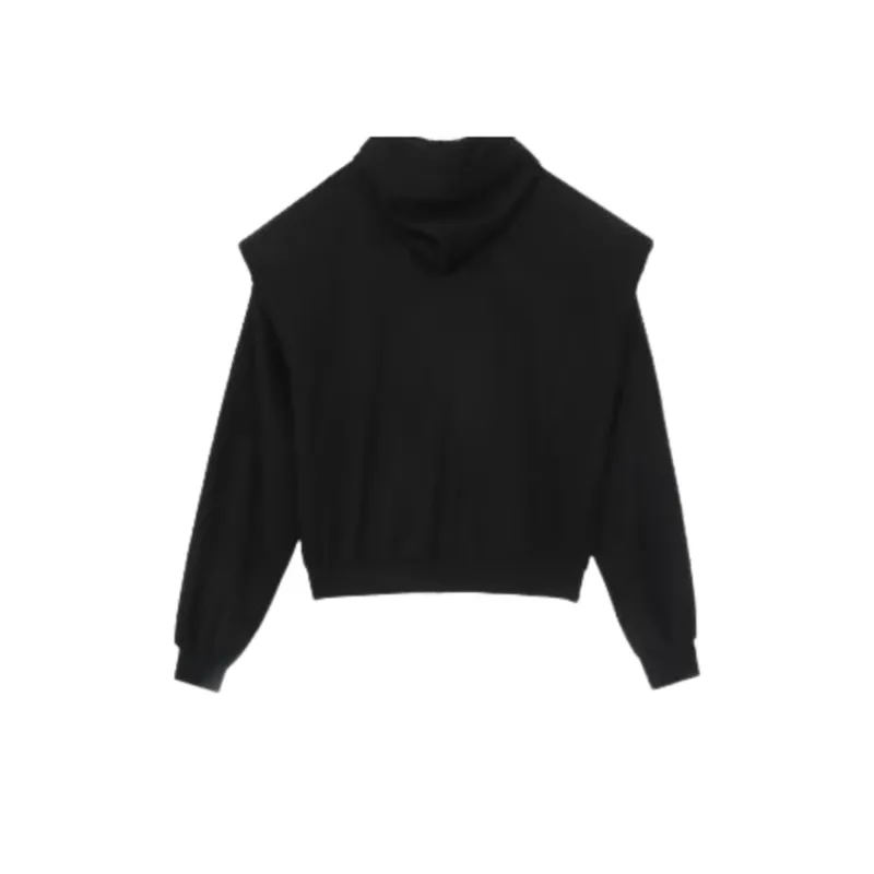 Japanese Style Retro Spring And Autumn Design Sense Jacket Trendy Brand High end Sense Padded Shoulder Cardigan Hooded Sweater Loose Couple Jacket-3