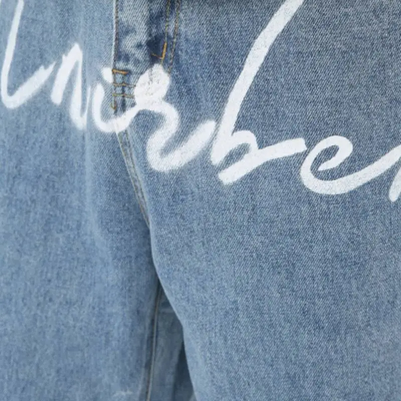 Loose Straight Leg Jeans-3
