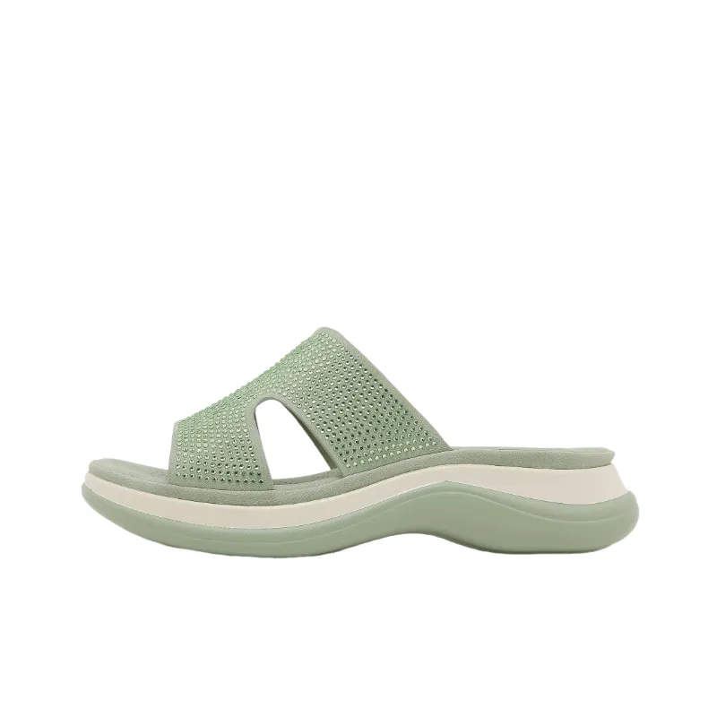 Casual Rhinestone Flip Flops-3