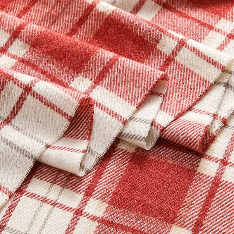 Fashionable Plaid Knit Scarf-1