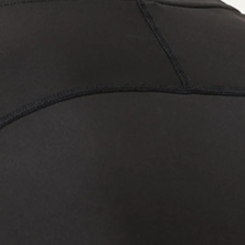 Sporty Plain Blended Synthetic Fabrics T Shirt-2