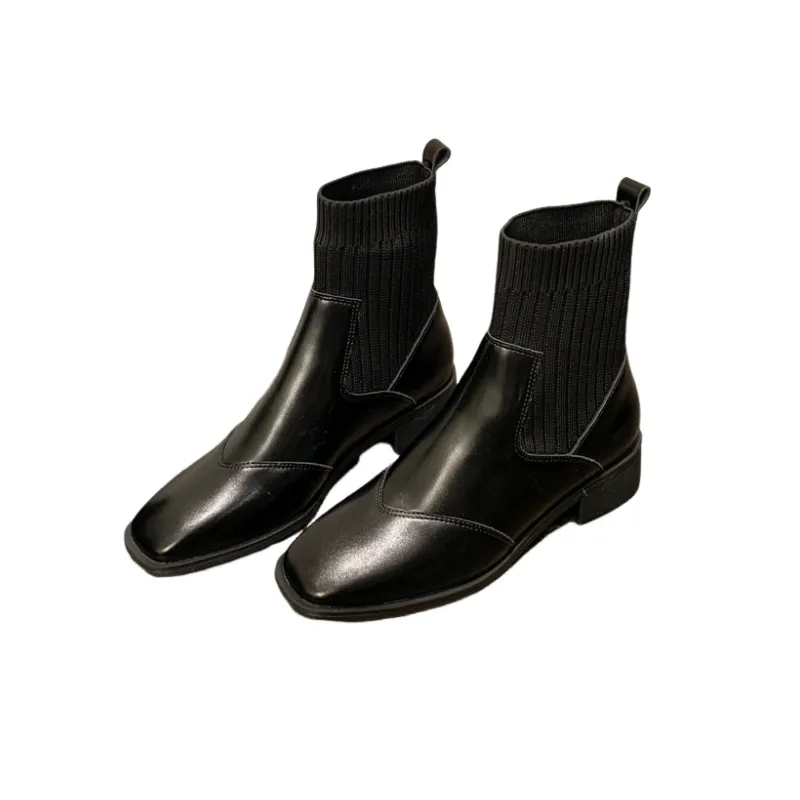 Simple Plain Chelsea Boot-1