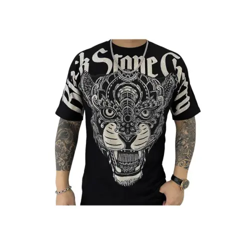 Fashionable Tiger Head Printed T-shirt