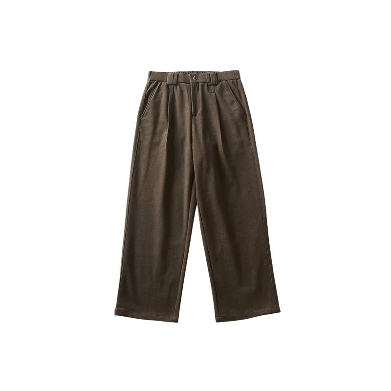 Simple Casual Blended Synthetic Fabrics Casual Pants-0