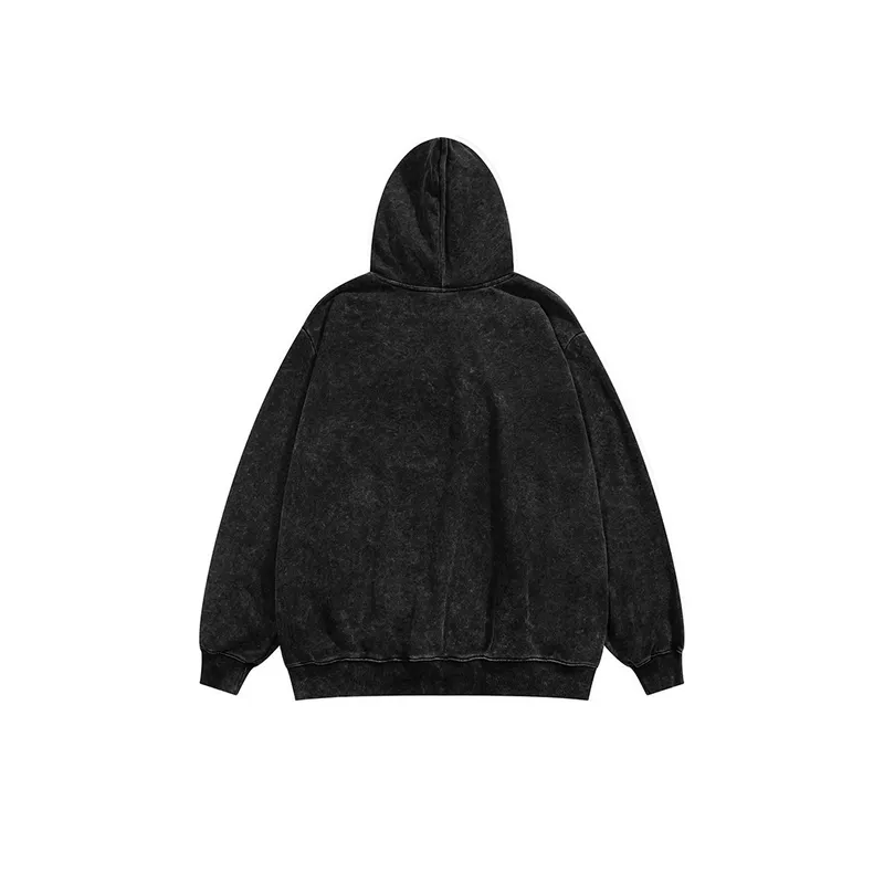 Printed Trendy Loose Hoodie-1