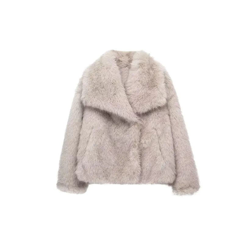 Casual Warm Polyester Jacket Women-0