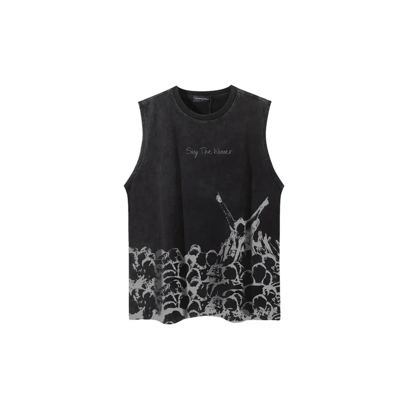 Loose Washed Dressed Waistcoat Vest