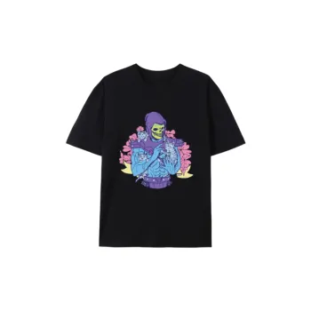 Casual Print Milk Fiber T Shirt