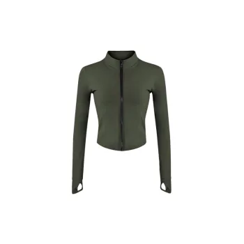 Sporty Plain Blended Synthetic Fabrics Fitness Clothing Women