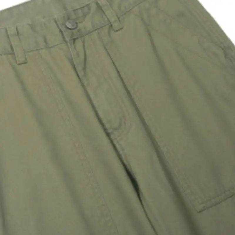 Basics Plain Cotton Cargo Pants-8