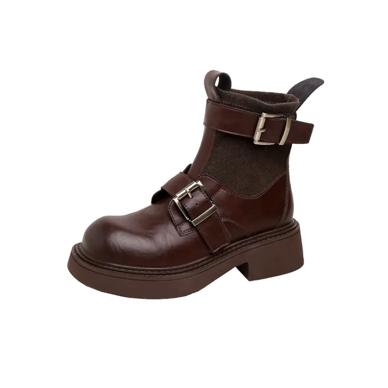 Retro Fashionable Ankle Boots-0