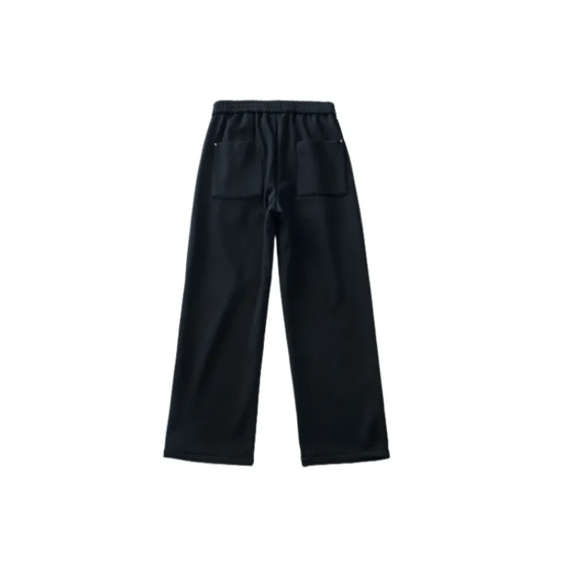 Basics Plain Cotton Blended Fabric Casual Pants-1