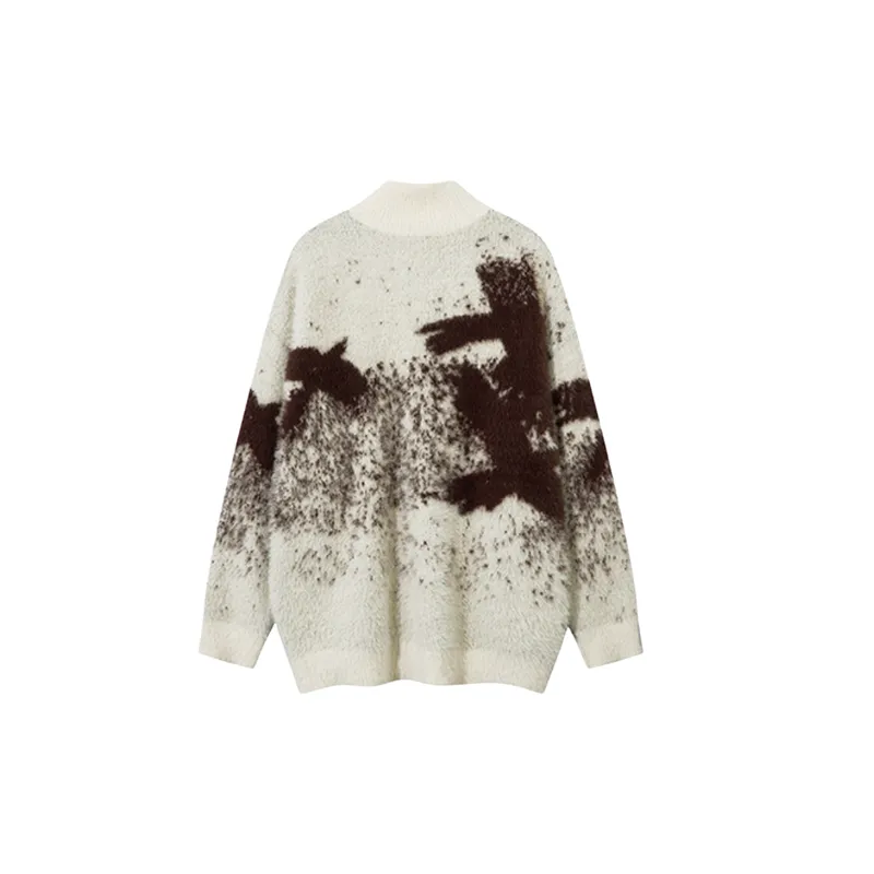 Fashionable Zipper Sweater-3