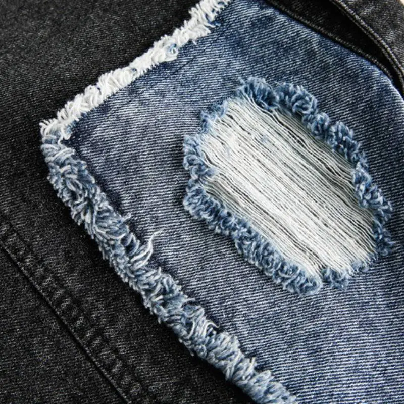 Retro Plaid Loose Casual Denim Jacket-4