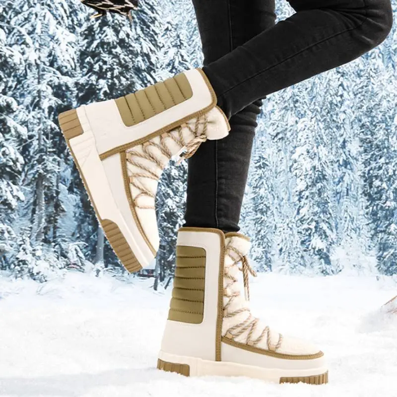 Casual Funky Snow Boots-1