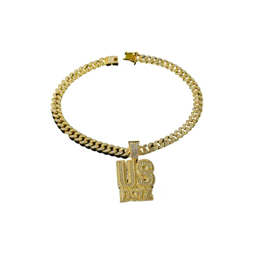 Letter Diamond Pendant Necklace