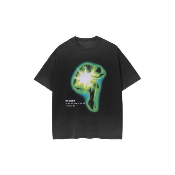Dark Vintage Washed Gradient T Shirt