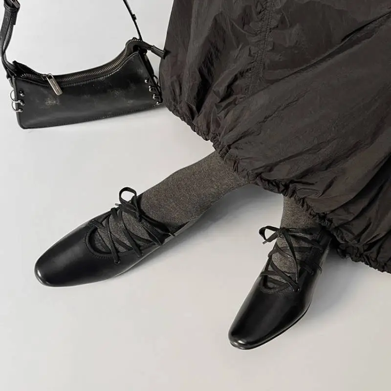 Simple Plain Mary Jane Shoes-4